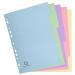 Exacompta Forever 170 GSM Recycled Pastel Dividers, A4 5 Part EXAPASDIVA45