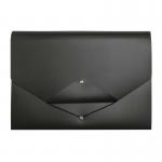 Expanding Files Expanding File 13 Pocket Triangle Flap Black EXPTFBK
