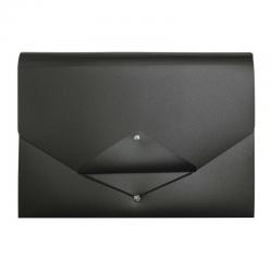 Cathedral Products Expanding Files Expanding File 13 Pocket Triangle Flap Black EXPTFBK