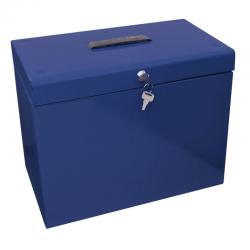 Cathedral Products Box Files File Box with 5 Suspension Files - A4 Blue FPA4BL