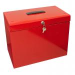 Box Files File Box with 5 Suspension Files - A4 Red FPA4RD