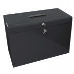 Box Files File Box with 5 Suspension Files - Foolscap Black FPHOBK
