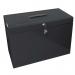 Box Files File Box with 5 Suspension Files - Foolscap Black FPHOBK