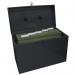 Box Files File Box with 5 Suspension Files - Foolscap Black FPHOBK
