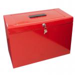 Box Files File Box with 5 Suspension Files - Foolscap Red FPHORD