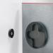 Wall Mounted Magnetic Glass Board 1000x650x15mm - Red - GL142 GL142