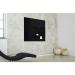 Wall Mounted Magnetic Glass Board 1000x1000x18mm - Black GL200