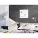 Wall Mounted Magnetic Glass Board 1000x1000x18mm - Super White GL201
