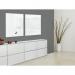 Wall Mounted Magnetic Glass Board 1000x1000x18mm - Super White GL201