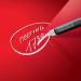 Wall Mounted Magnetic Glass Board 1000x1000x18mm - Red GL202