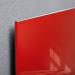 Wall Mounted Magnetic Glass Board 1000x1000x18mm - Red GL202