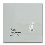 Wall Mounted Magnetic Glass Board 1000x1000x18mm - Grey GL203