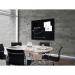 Wall Mounted Magnetic Glass Board 1200x900x18mm - Black GL210