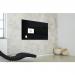 Wall Mounted Magnetic Glass Board 1200x900x18mm - Black GL210