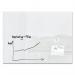 Wall Mounted Magnetic Glass Board 1200x900x18mm - Super White GL211