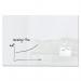 Wall Mounted Magnetic Glass Board 1500x100x18mm - Super White GL220