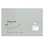 Wall Mounted Magnetic Glass Board 1500x1000x18mm - Grey GL221
