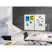 SIGEL Glass whiteboard Artverum - TUEV-approved - 180 x 120 cm - white - safety glass GL230