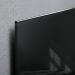 Wall Mounted Magnetic Glass Board 1300x550x15mm - Black GL240