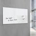 Wall Mounted Magnetic Glass Board 1300x550x15mm - Super White GL241