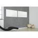 Wall Mounted Magnetic Glass Board 1300x550x15mm - Super White GL241