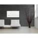 Wall Mounted Magnetic Glass Board 1300x550x15mm - Super White GL241