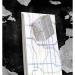 Wall Mounted Magnetic Glass Board 1300x550x18mm - World Map Design GL246