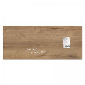 Sigel Wall Mounted Magnetic Glass Board 1300 x 550 x 15mm - Natural