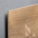 Wall Mounted Magnetic Glass Board 1300 x 550 x 15mm - Natural Wood Design GL247