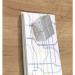 Wall Mounted Magnetic Glass Board 1300 x 550 x 15mm - Natural Wood Design GL247