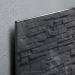 Wall Mounted Magnetic Glass Board 1300x550x18mm - Slate GL249