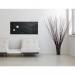 Wall Mounted Magnetic Glass Board 1300x550x18mm - Slate GL249