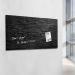 Wall Mounted Magnetic Glass Board 1300x550x18mm - Slate GL249