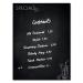 This image features a sleek Artverum glass board, measuring 900x1200x18mm, mounted on a wall. The board is magnetic and has a matte finish, displaying a fun Happy Hour Specials design. Perfect for organizing and displaying information in a modern and stylish manner.