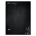 Wall Mounted Magnetic Glass Board 900x1200x18mm - Matt Happy Hour Specials Board GL276