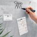 Wall Mounted Magnetic Glass Board 1300x550x18mm - Botanic Design GL298