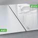 Wall Mounted Magnetic Glass Board 1300x550x18mm - Red Wall Matt GL299
