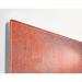 Wall Mounted Magnetic Glass Board 1300x550x18mm - Red Wall Matt GL299