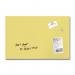 Wall Mounted Magnetic Glass Board 600x400x15mm - Matt Pastel Yellow GL512