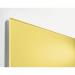 Wall Mounted Magnetic Glass Board 600x400x15mm - Matt Pastel Yellow GL512