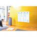 Wall Mounted Magnetic Glass Board 1500x1000x18mm - Matt Super White GL520