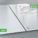 Wall Mounted Magnetic Glass Board 1500x1000x18mm - Matt Super White GL520