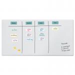 SIGEL Magnetic Glass Board Artverum - TUEV-approved - 200 x 100 cm - super-white - safety glass GL525