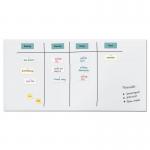 SIGEL Magnetic Glass Board Artverum - TUEV-approved - 200 x 100 cm - super-white - safety glass GL525