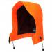 The image shows a collection of Beeswift face visors and full masks, along with a Gore-Tex hood in a vibrant orange color. The products are displayed neatly and are easily identifiable with clear branding and packaging. The combination of the items suggests high-quality protection and durability.