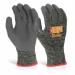 Glovezilla latex gloves in size small feature a vibrant green palm coating for improved grip. The durable material provides protection while the flexible fit allows for comfortable wear. Perfect for a variety of tasks, these gloves are a practical addition to any work or household setting.