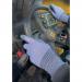 Gloves made by Beeswift for protection against ARC flashes. Made with HPPE 18G and a cut-resistant design, in blue and size medium.