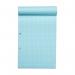 RHINO A4 Blue Paper Refill Pad 100 Page 7mm Squared (Pack of 36) HABQ-8