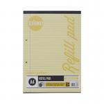 RHINO A4 Special Refill Pad 50 Leaf, Yellow Tinted Paper, F8M (Pack of 36) HAYFM-6