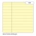 RHINO A4 Special Refill Pad 50 Leaf, Yellow Tinted Paper, F8M (Pack of 36) HAYFM-6